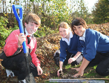 School tree planting day