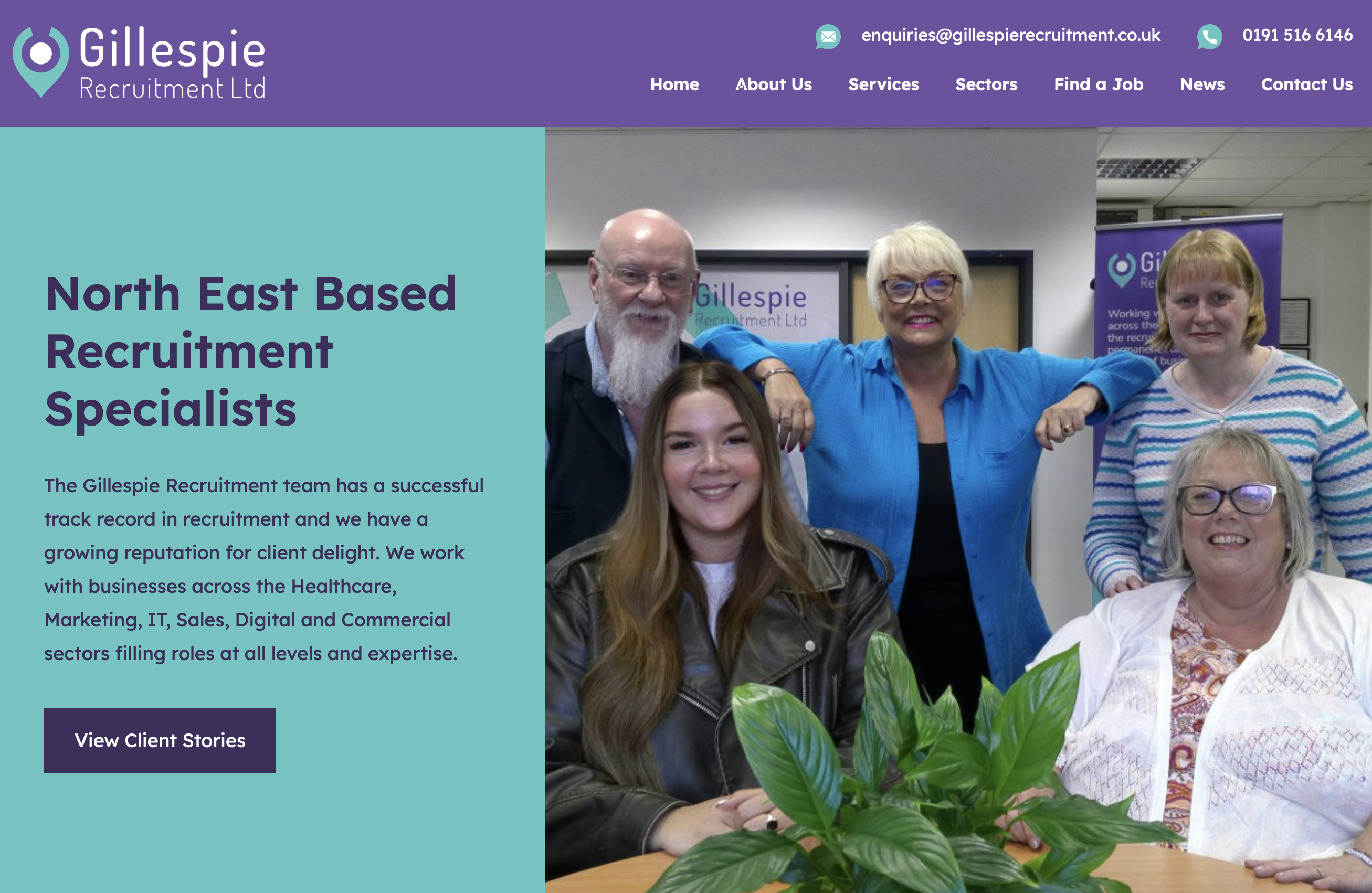 Gillespie Recruitment screenshot