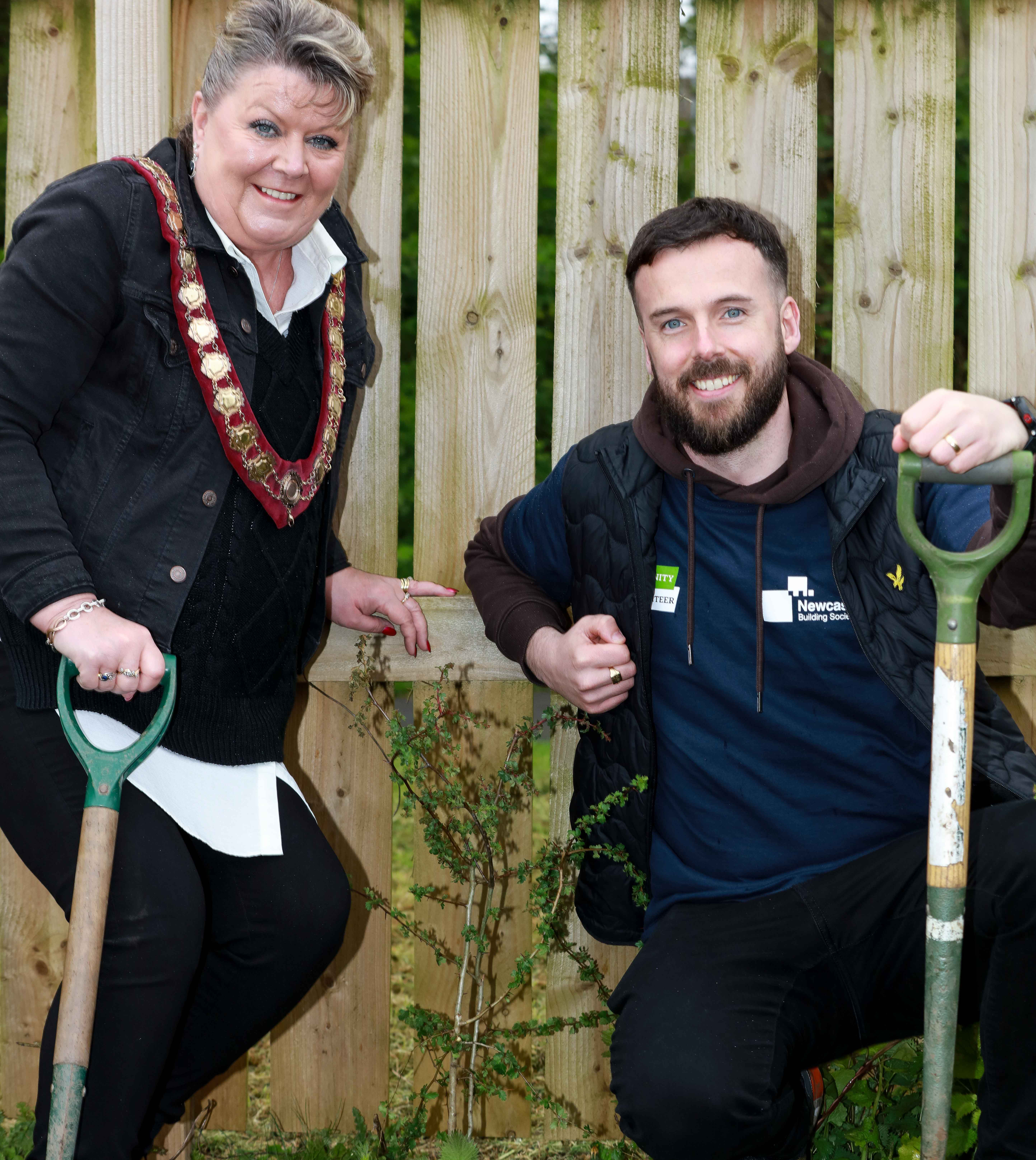 Planting at Cramlington Allotments